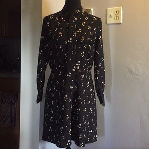 LOFT. 8 Petite Collar Tie Dress